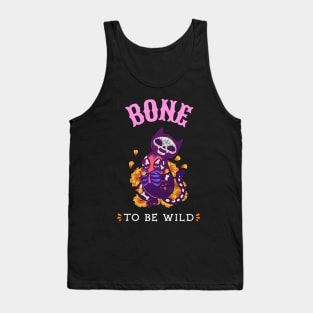 Halloween Bone to be Wild Cat Tank Top